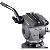 Cartoni Focus System, with Focus Head, 1-Stage Ultra Light Aluminium Tripod, Mid-Level Spreader & Soft Case, Supports 2.2 to 22 lbs.