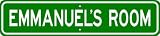 EMMANUEL ROOM SIGN - Personalized Gift Boy or Girl, Aluminum