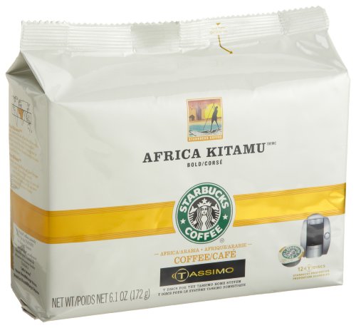 Starbucks Africa Kitamu Coffee (Bold), 12-Count T-Discs for Tassimo Coffeemakers (Pack of 2) [Amazon Frustration-Free Packaging]