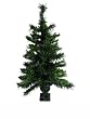 Pack of 3 Unlit Potted Artificial Mini Christmas Trees - 2'