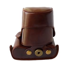 AST Camera Case for Panasonic Lumix GF3 GF-3 14-42 mm Lens - Brown