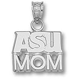 Arizona State Asu Sunburst Mom Pendant (Silver)