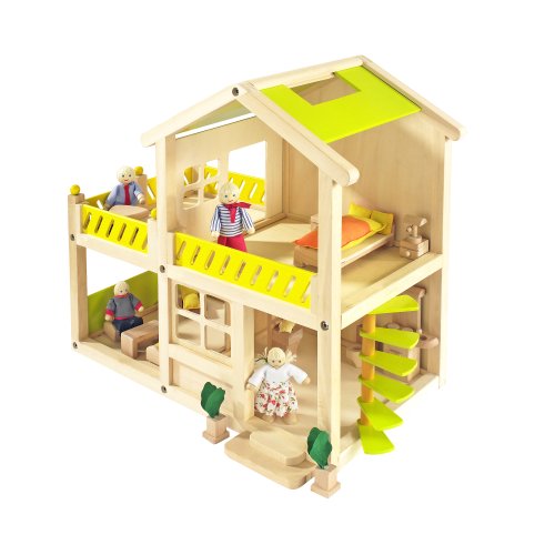 Educo By Hape Play Dollhouse With Balcony