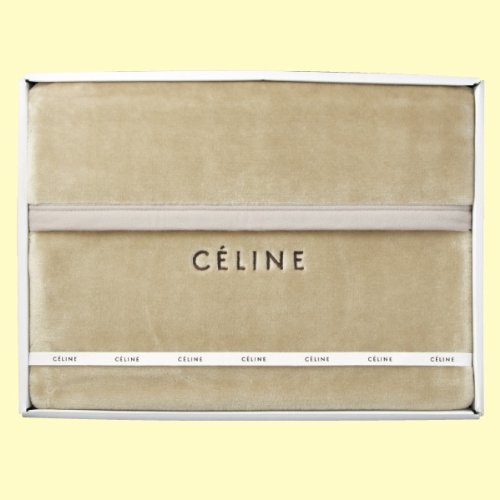 CELINE セリーヌ アクリルニューマイヤー毛布 シングルサイズ ベージュ