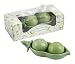 Kate Aspen Two Peas in A Pod - Ceramic Salt and Pepper Shakers in Ivy Print Gift Box