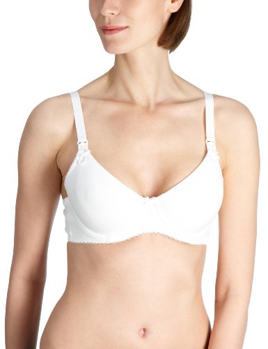 Noppies Damen Umstandsmode/ Unterw&auml;sche/ Still-BH  90000-C, Gr. 80C, Wei&szlig; (01 white) Preisvergleich