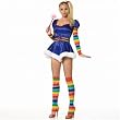 Rainbow Brite Starburst Bright Complete Costume includes Dress, Stockings, Sleevelets and Belt