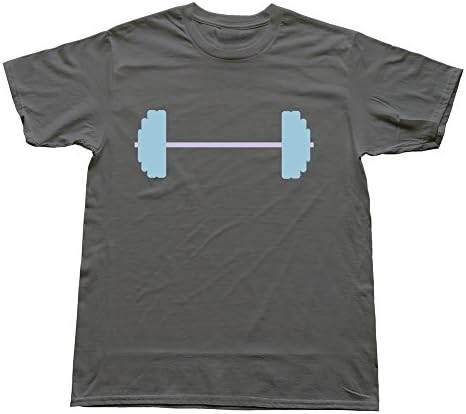 PTHZ Men's Pink Weight Lifting Cotton T Shirt Tee DeepHeather XS