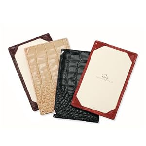 Crocodile Embossed Leather Jotters