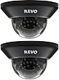 Revo RCDS30-3BNDL2 700 TVL Indoor Dome Surveillance Camera with 100-Feet Night Vision - 2 Pack (Black)