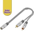 Home Theater HT 022 Adapter (3,5mm Stereo Buchse auf 2x Cinch Stecker )