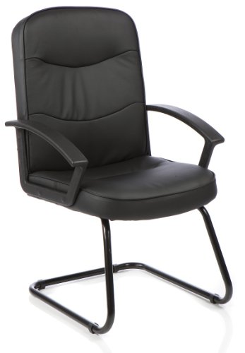 Harley Soft Black Leather Cantiliver Reception