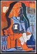 Prestidigitator, Early Original Modernist/Cubist Oil Painting on Board By Listed Artist Judith Deim (Also Known As Barbara Stevenson) - Unframed Artwork