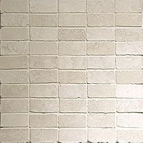 Light 1 X 2 Split Face Travertine Mosaic Tile