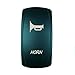 Laser Green Momentary Rocker Switch HORN 20a 12v On/off LED Light