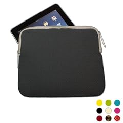 iPad Sleeve (Tasche) aus Neopren (anthrazit) mit abnehmbarer Trageschlaufe/Schl�sselanh�nger - stylishe Oberfl�che im Waffeldesign und edle Geschenkidee
