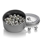 Tin of Silver Coloured Push Pins