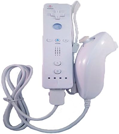 AZONEPROFESSIONAL® Remote and Nunchuck Controller for Nintendo Wii (White)