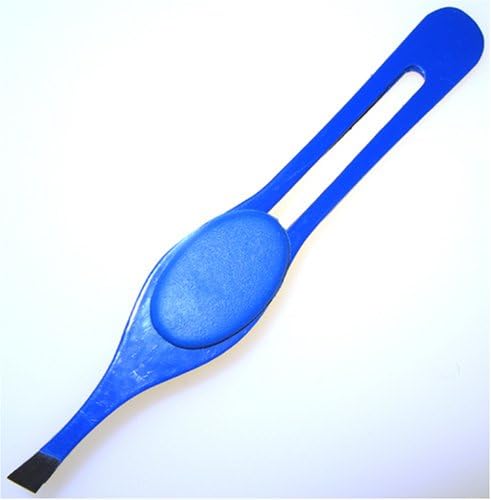 Pro-Eye Brow Tweezers w/ Easy Grip (Blue) - MTSP-32-BL