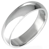 Urban Male Mens Ring Stainless Steel Plain Band 5mm