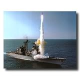 USS Cowpens CG-63 Naval Missile Launch Military Wall Picture 16x20 Art Print
