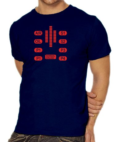 Touchlines Unisex/Herren T-Shirt Knight Rider- Kitt Control, navy, L, B1738 Preisvergleich