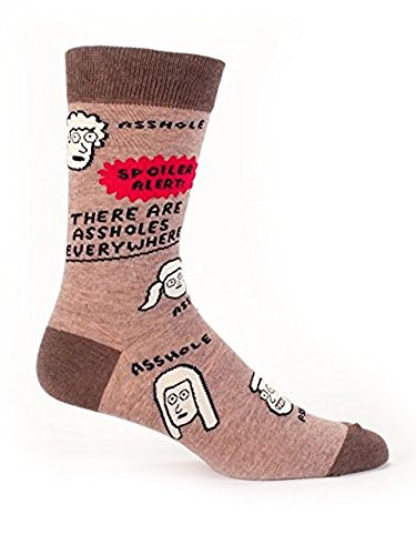 Blue Q As*holes Everywhere Men's Socks