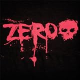 Zero Blood Text Skateboard T-Shirt [Medium] Black