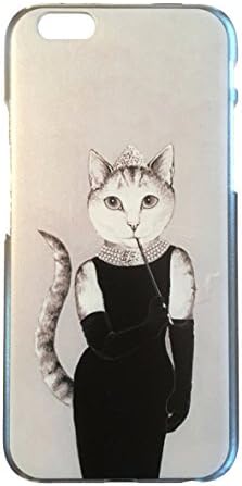 iPhone 6 / 6S Breakfast at Tiffany's Cat Back Cover 4.7 Inch Printed Clear Case Cover For Apple IPhone
