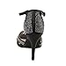 Beston GB39 Women's T-Strap Ankle Stiletto Heels About Half Size Large
