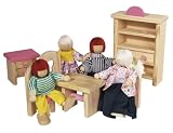 Eichhorn 100002513 - Villa, 27-teilig, inklusive Möbeln und 4 Puppen - 50x75x55cm - unmontiert -