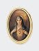Gold Plated Religious Lapel Pin - Immaculate Heart of Mary