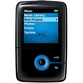 Creative Zen V 4GB MP3 Player with Colour Screen - Black/Blue