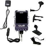 Car / Auto Multi Adapter Mount Holder GPS Navigation Kit for the Sony Clie SJ33 with built in charger - Gomadic Brand