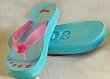 Soul's Calling Sole Seeker Flip Flop - Fuscia/Light Blue - Medium