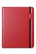 Acase Premium Leather Slimline Carrying Case for Apple iPad and HP TouchPad (RED)