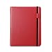 Acase Premium Leather Slimline Carrying Case for Apple iPad and HP TouchPad (RED)