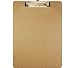 BAZIC Standard Size Hardboard Clipboard with Low Profile Clip, Wood (1805-24P)