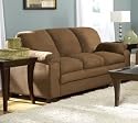 Scarlet Sofa Brown Microfiber