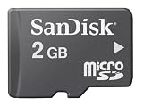 SanDisk SDSDQ-002G-A11M MicroSD 2GB Card (Black)