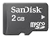 Electronics : SanDisk SDSDQ-002G-A11M MicroSD 2GB Card (Black)