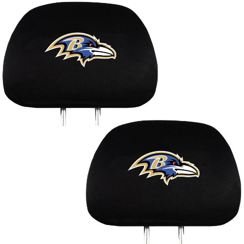 Headrest Seat Cover - NFL Football - Baltimore Ravens - Pair