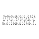 IKEA - DIGNITET Curtain Ring with Clip, Stainless Steel (24)