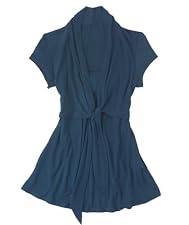 Short Sleeve Tie Front Feeding Top