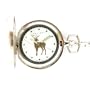 Colibri Hunting Case Silvertone Deer Pocket Watch Chain PWQ098600C SALE