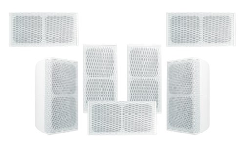 Pure Resonance Audio 7.1 Surround Sound Home Theater UniSat Mini Cube Speaker System White Brackets Included Pure Resonance Audio 7.1 Surround Sound Home Theater UniSat Mini Cube Speaker System White Brackets Included
