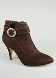 Buckle Trim Suede Boot