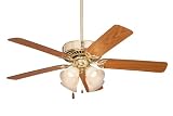 Emerson - Emerson Fans CF711PB Builder Plus Fan - Polished Brass Builder Ceiling Fan 50" Blade Span