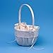 All Products : Beverly Clark Wedding Supllies 218VI Florenzia Flower Girl Basket - Ivory Embroidery, Ivory Fabric