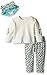 Rosie Pope Baby Girls' 3 Piece Animal and Ombre French Terry Top, Printed Jersey Leggings